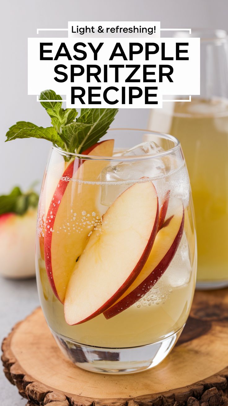 Apple Spritzer Mocktail Recipe