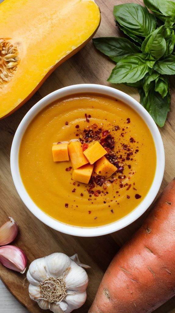 Butternut Squash Sweet Potato Soup