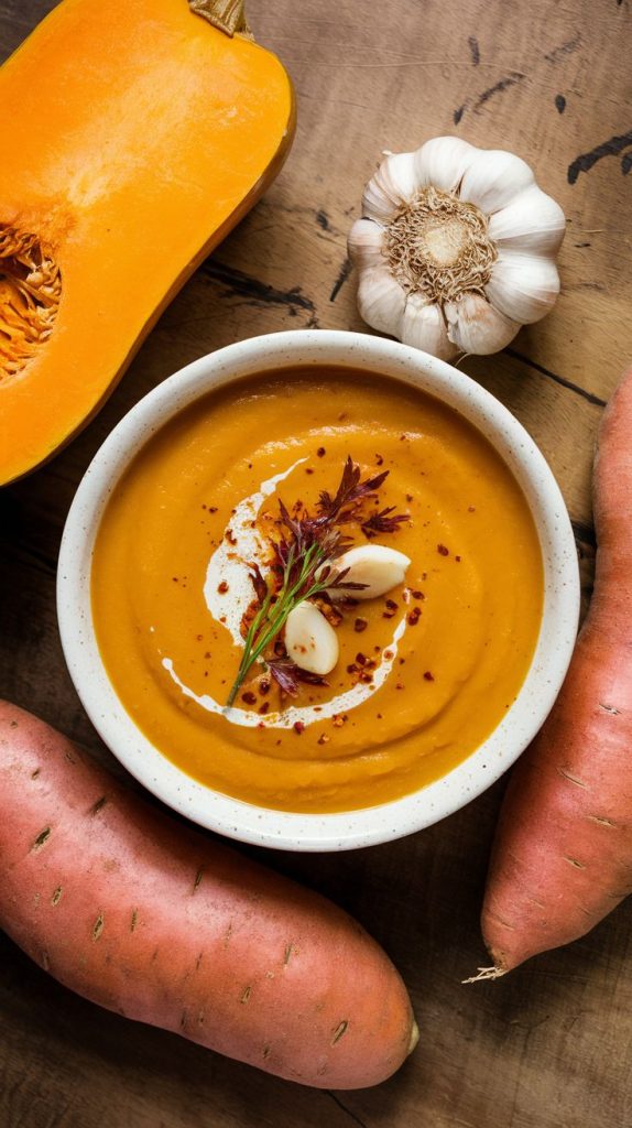 Butternut Squash Sweet Potato Soup