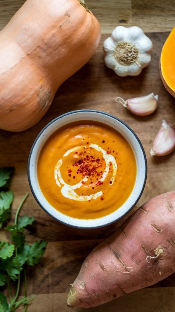 Butternut Squash Sweet Potato Soup