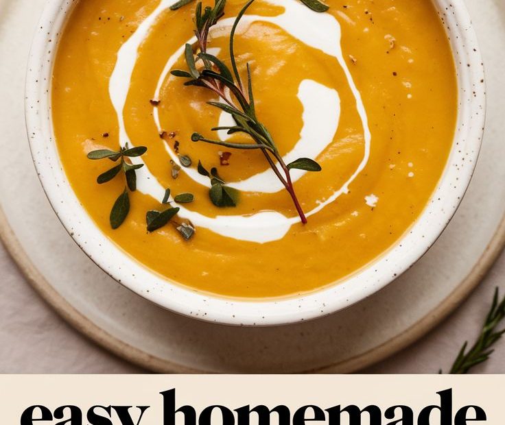 Butternut Squash Sweet Potato Soup