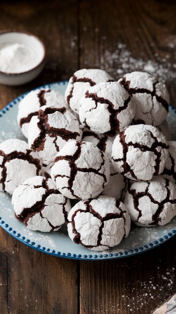 Chocolate Crinkle Cookies Recipe