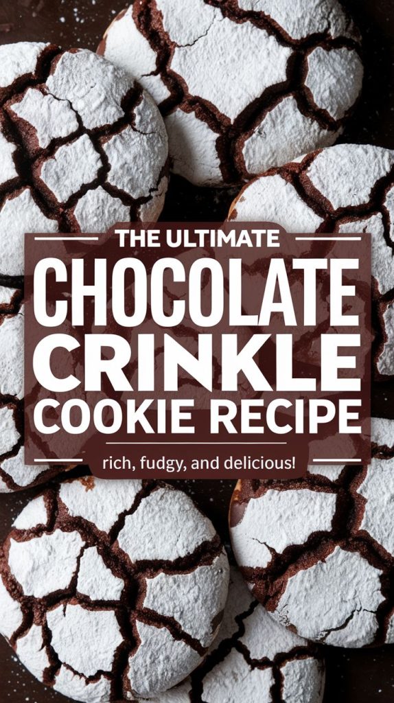 Chocolate Crinkle Cookies Recipe