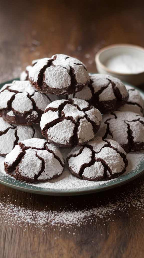 Chocolate Crinkle Cookies Recipe