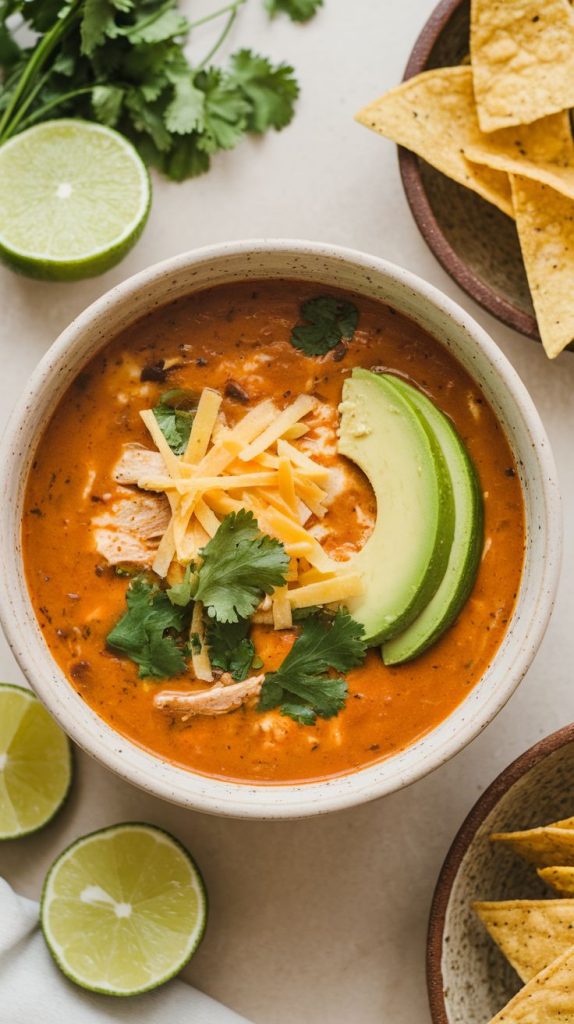 Creamy Chicken Tortilla Soup Recipe