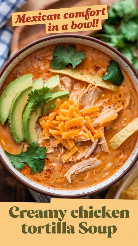 Creamy Chicken Tortilla Soup Recipe