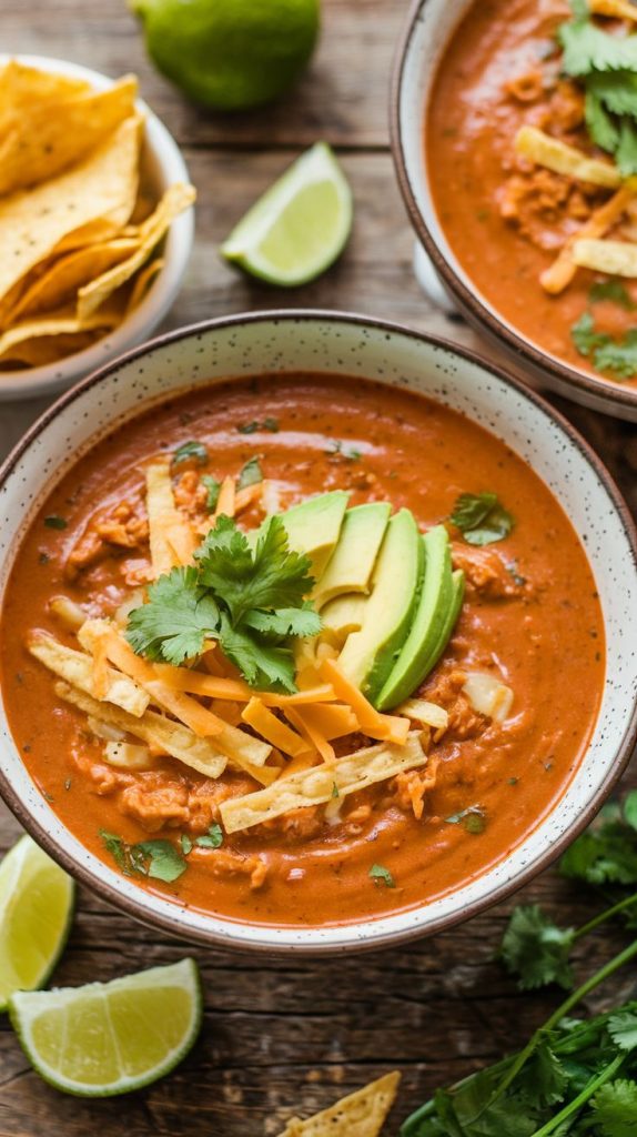 Creamy Chicken Tortilla Soup Recipe