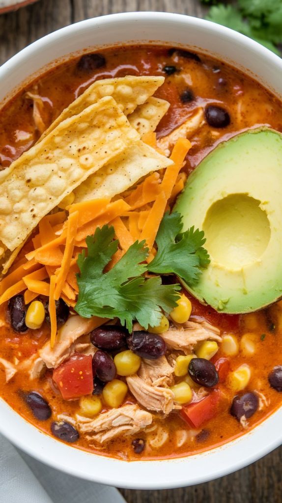 Creamy Chicken Tortilla Soup Recipe