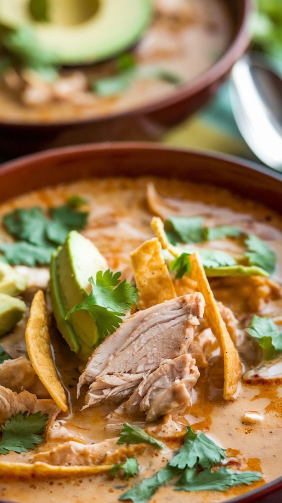 Creamy Chicken Tortilla Soup Recipe