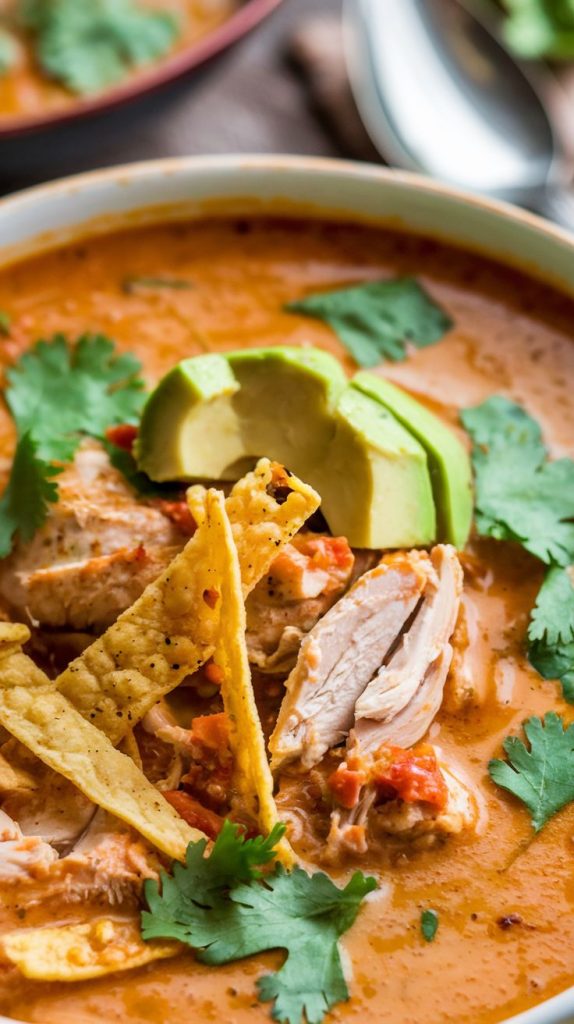 Creamy Chicken Tortilla Soup Recipe