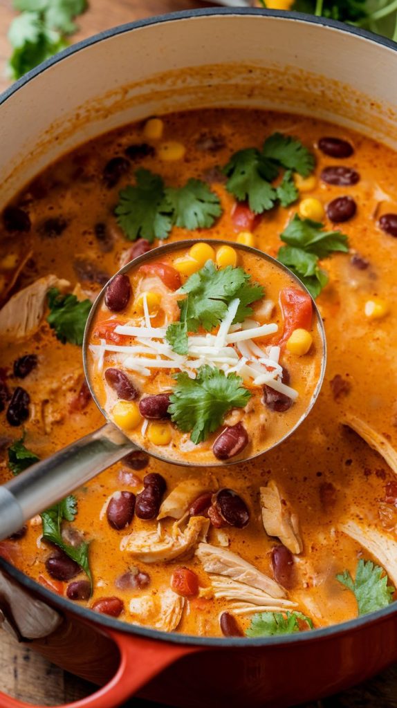 Creamy Chicken Tortilla Soup Recipe