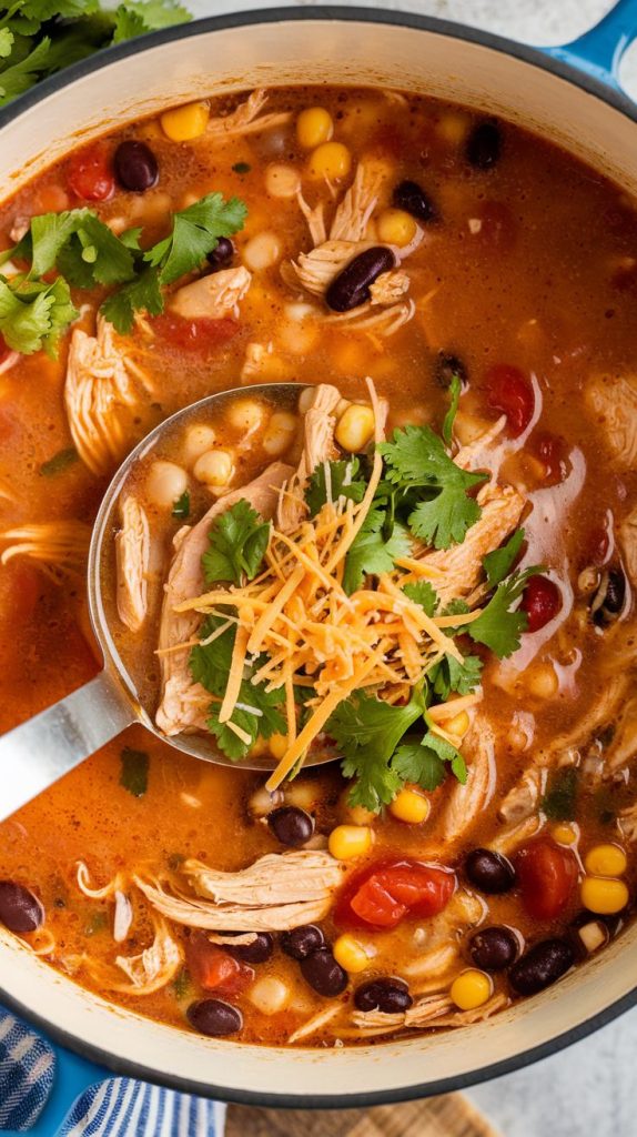 Creamy Chicken Tortilla Soup Recipe