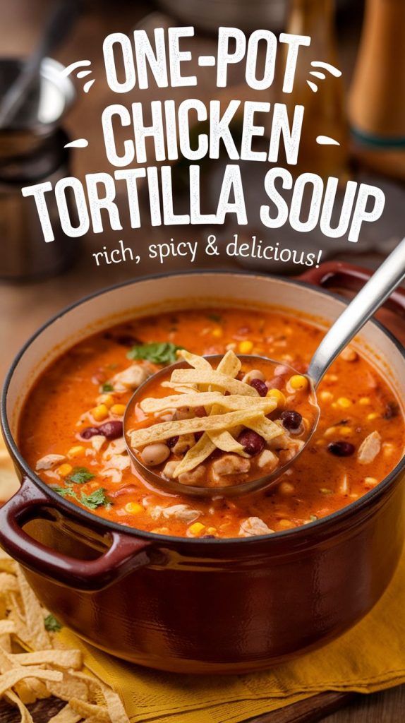 Creamy Chicken Tortilla Soup Recipe