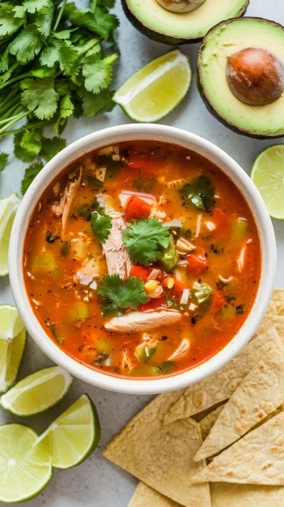 Creamy Chicken Tortilla Soup Recipe