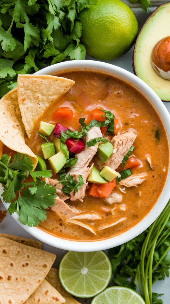 Creamy Chicken Tortilla Soup Recipe