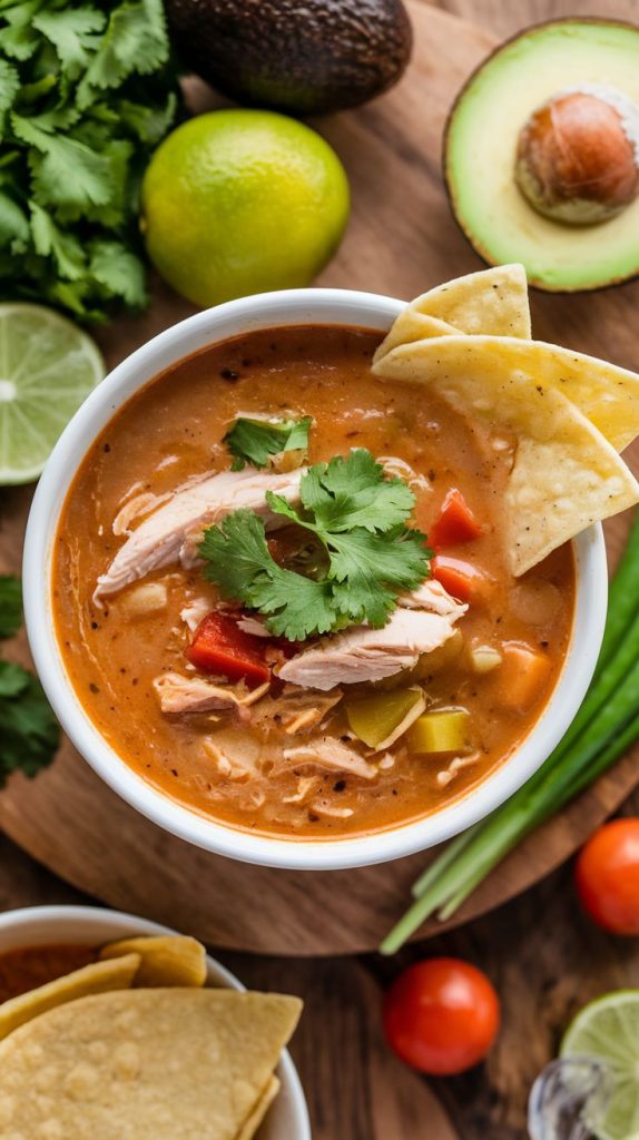 Creamy Chicken Tortilla Soup Recipe