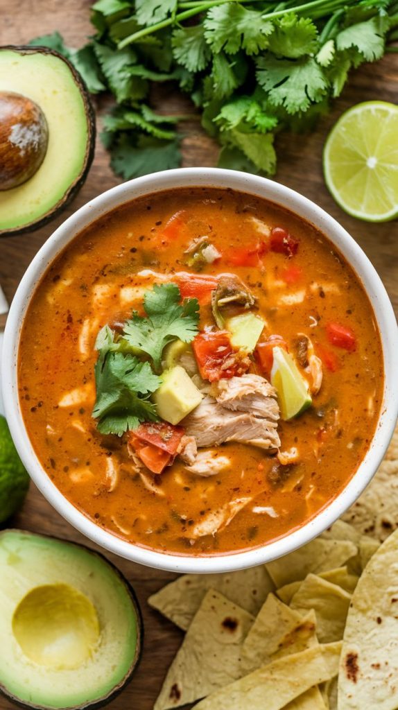 Creamy Chicken Tortilla Soup Recipe