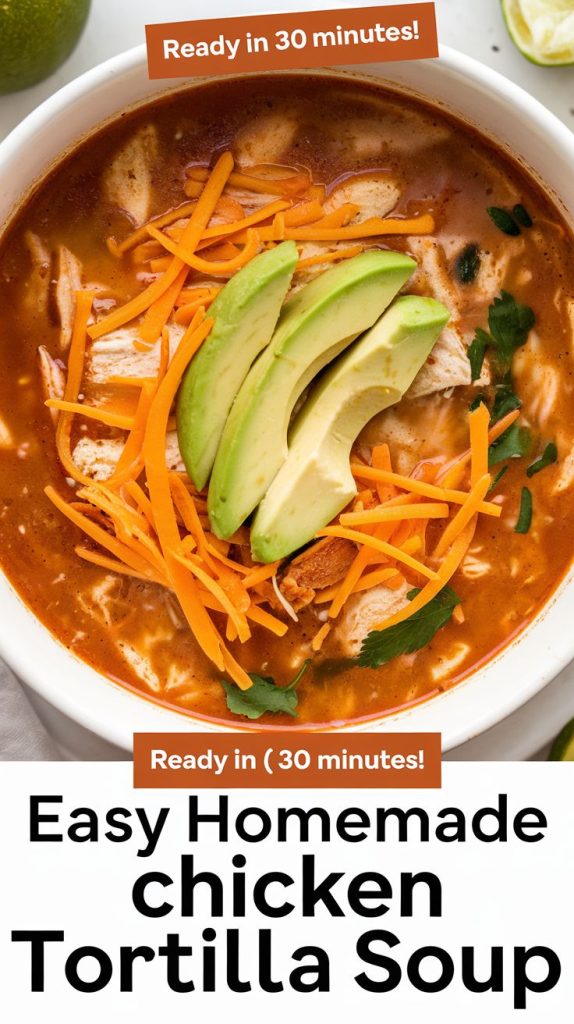 Creamy Chicken Tortilla Soup Recipe