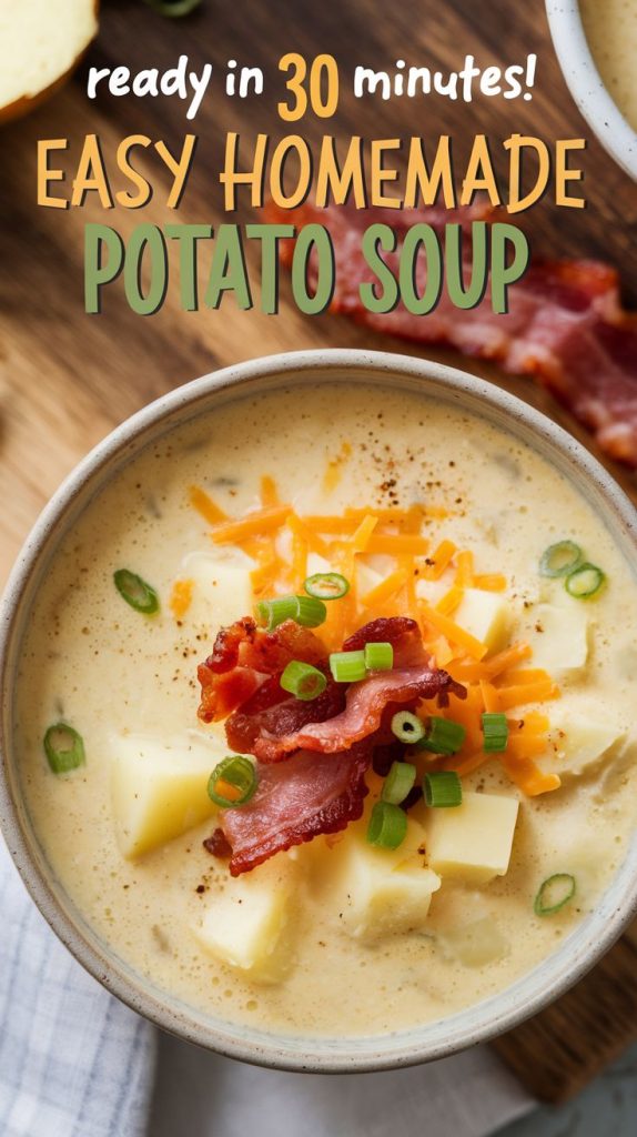 Creamy Homemade Potato Soup Recipe