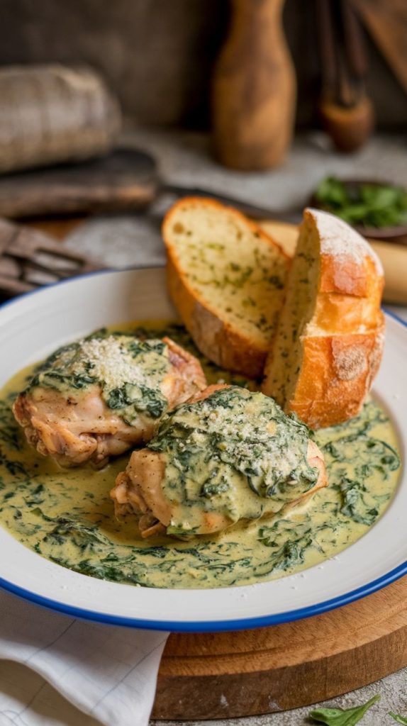 Creamy Spinach Chicken Thighs Recipe