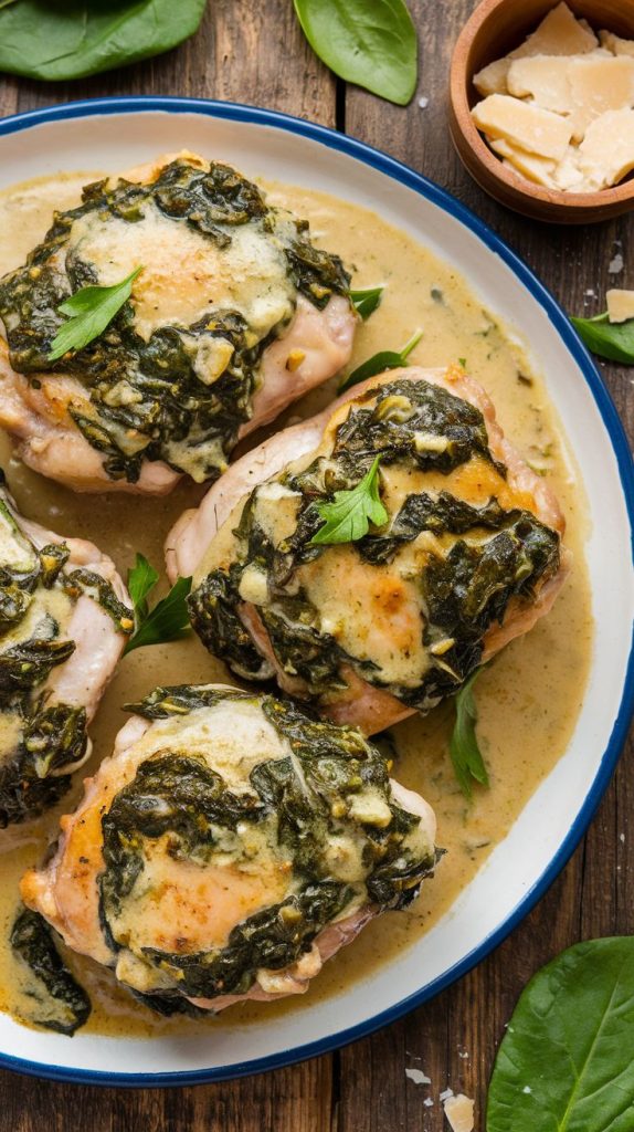 Creamy Spinach Chicken Thighs Recipe