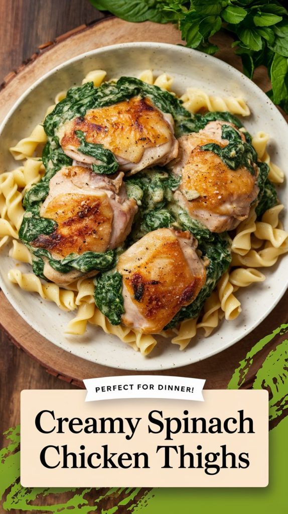 Creamy Spinach Chicken Thighs Recipe