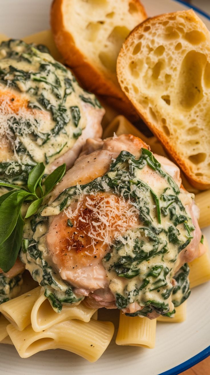 Chicken Thighs with Creamy Spinach Sauce Recipe – Tasty Chomp