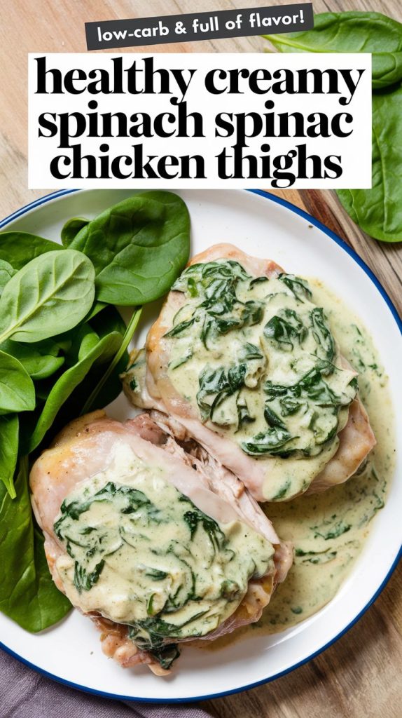 Creamy Spinach Chicken Thighs Recipe