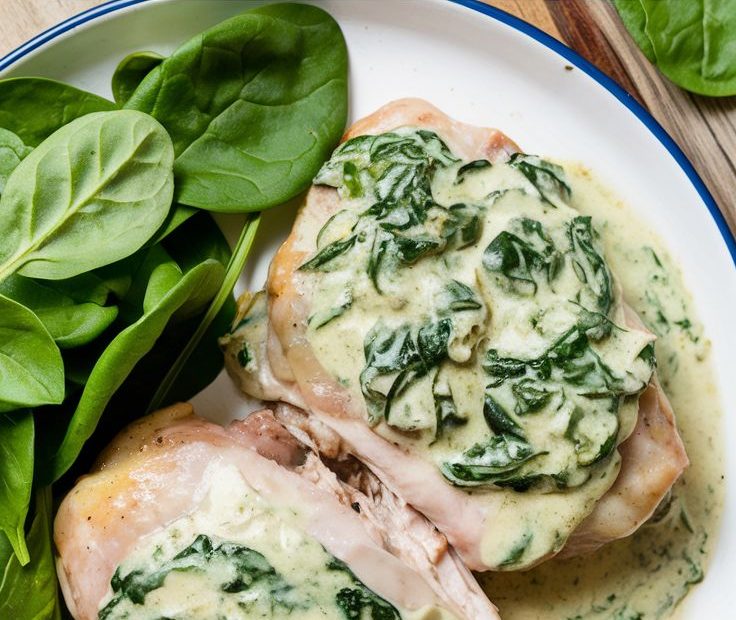 Creamy Spinach Chicken Thighs Recipe