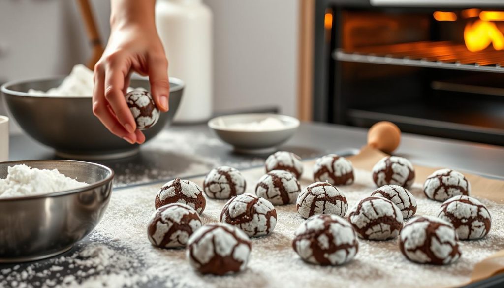 Crinkle cookie baking techniques