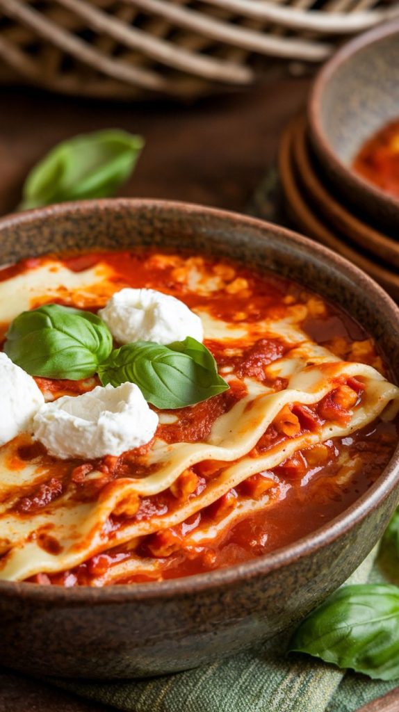 Easy Homemade Lasagna Soup Recipe