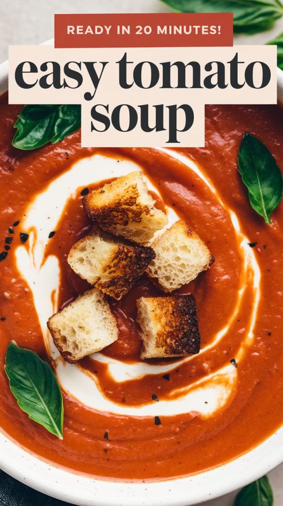 Easy Homemade Tomato Soup Recipe