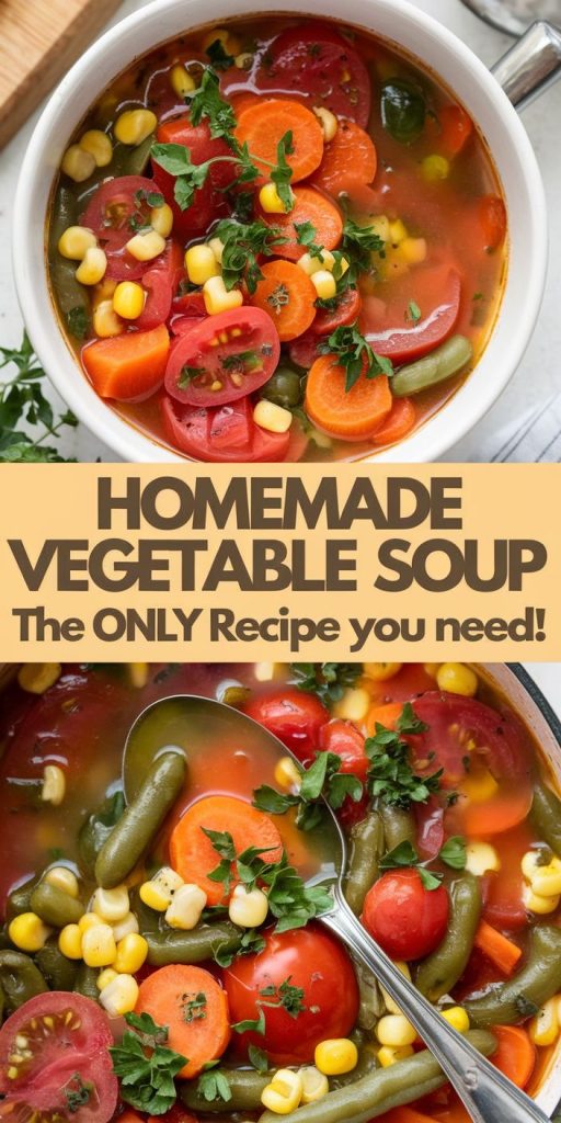 Easy Homemade Vegetable Soup Recipe