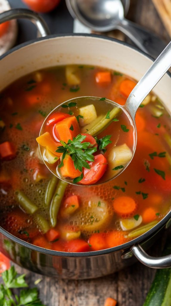 Easy Homemade Vegetable Soup Recipe