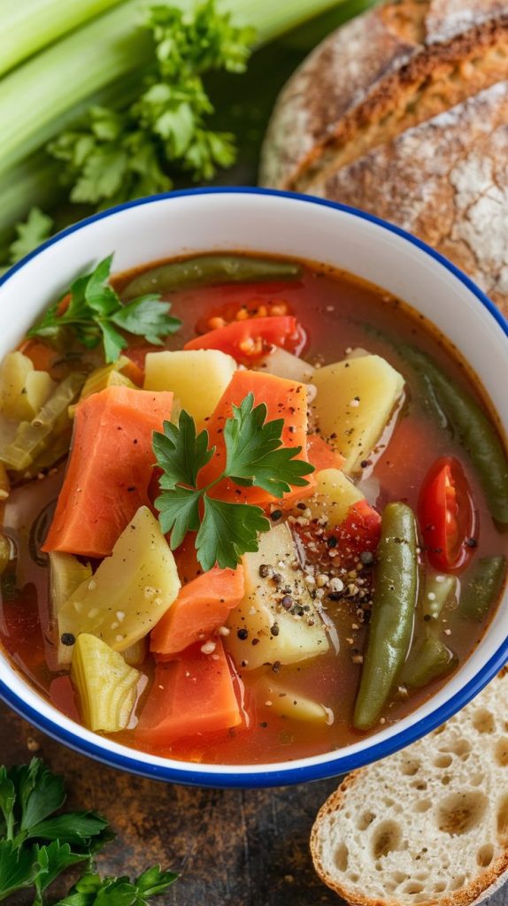 Easy Homemade Vegetable Soup Recipe