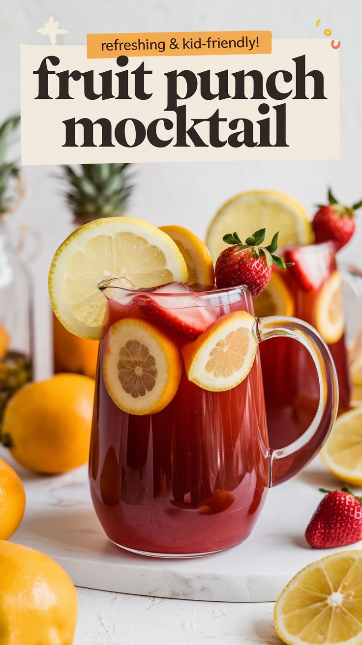 Fruit Punch Mocktail Recipe