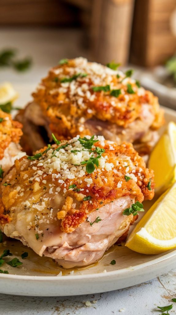 Garlic Parmesan Chicken Thighs Recipe