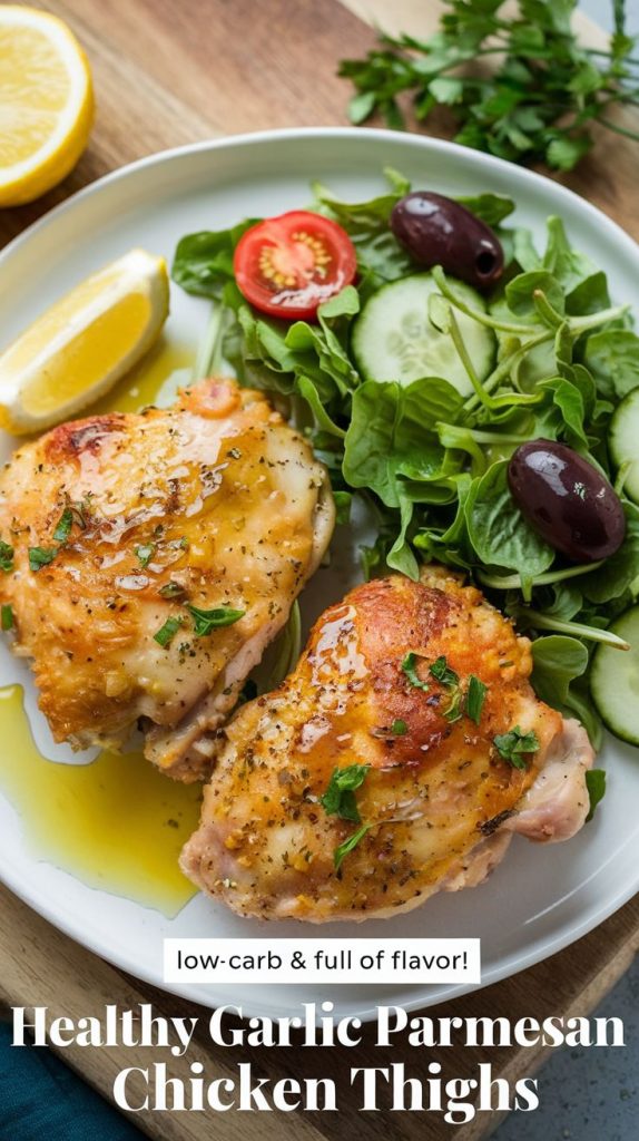 Garlic Parmesan Chicken Thighs Recipe