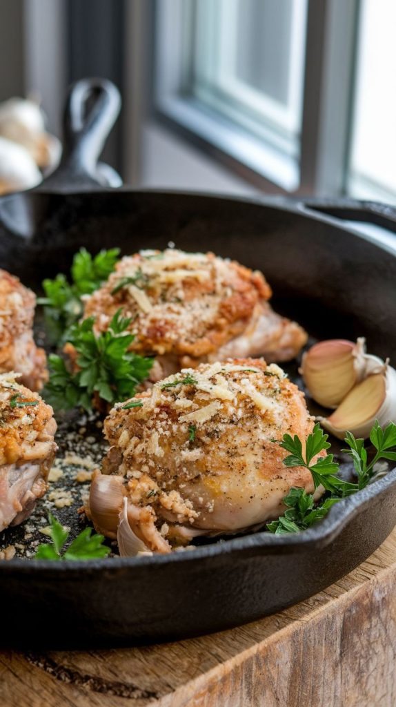 Garlic Parmesan Chicken Thighs Recipe