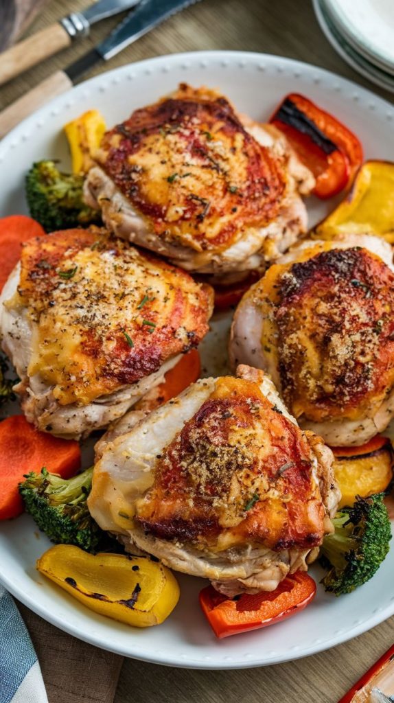 Garlic Parmesan Chicken Thighs Recipe