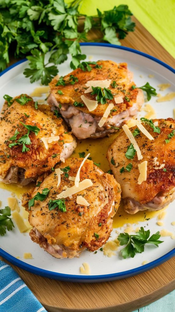 Garlic Parmesan Chicken Thighs Recipe