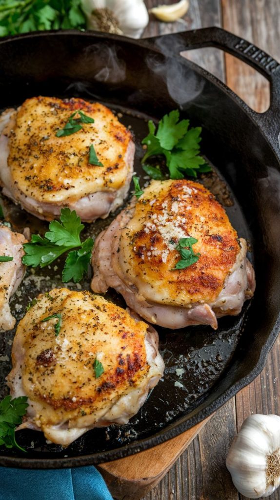 Garlic Parmesan Chicken Thighs Recipe