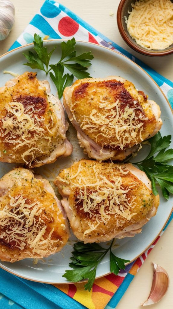 Garlic Parmesan Chicken Thighs Recipe