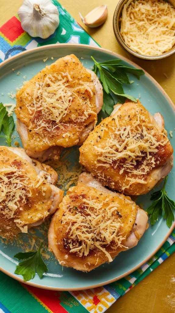 Garlic Parmesan Chicken Thighs Recipe