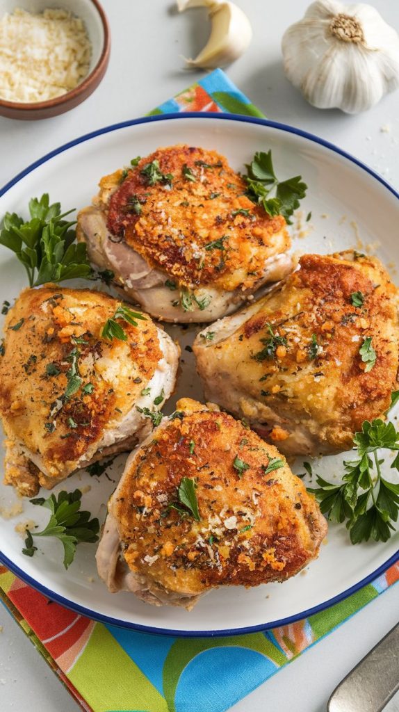 Garlic Parmesan Chicken Thighs Recipe