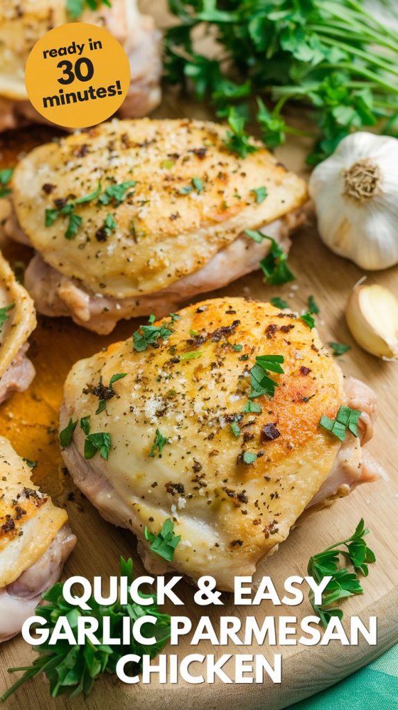 Garlic Parmesan Chicken Thighs Recipe