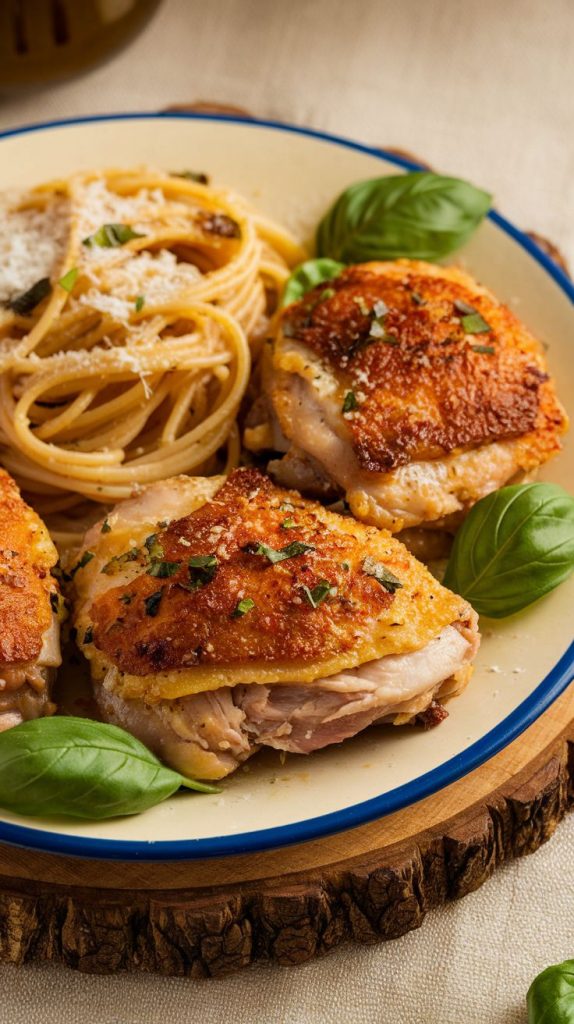 Garlic Parmesan Chicken Thighs Recipe