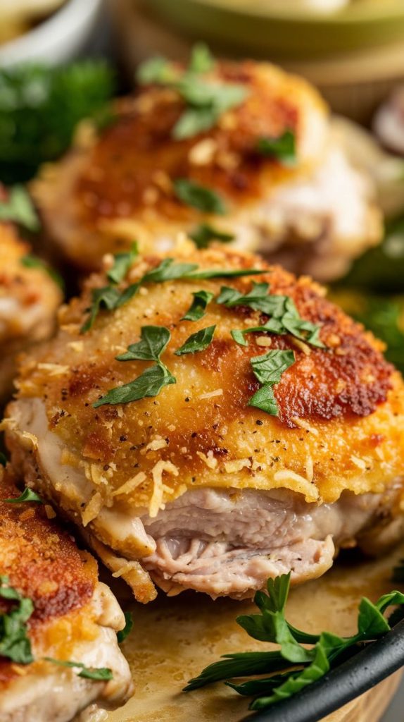 Garlic Parmesan Chicken Thighs Recipe