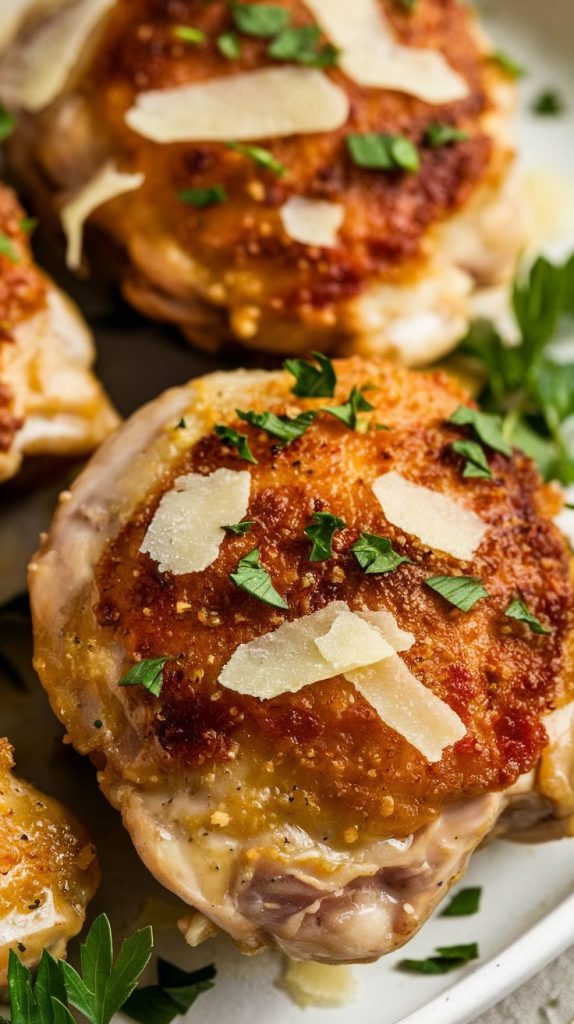 Garlic Parmesan Chicken Thighs Recipe