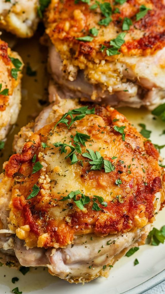 Garlic Parmesan Chicken Thighs Recipe